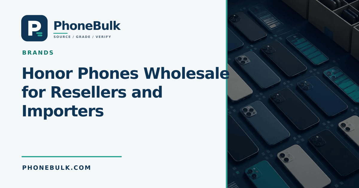 PhoneBulk guide cover for Honor Phones Wholesale for Resellers and Importers