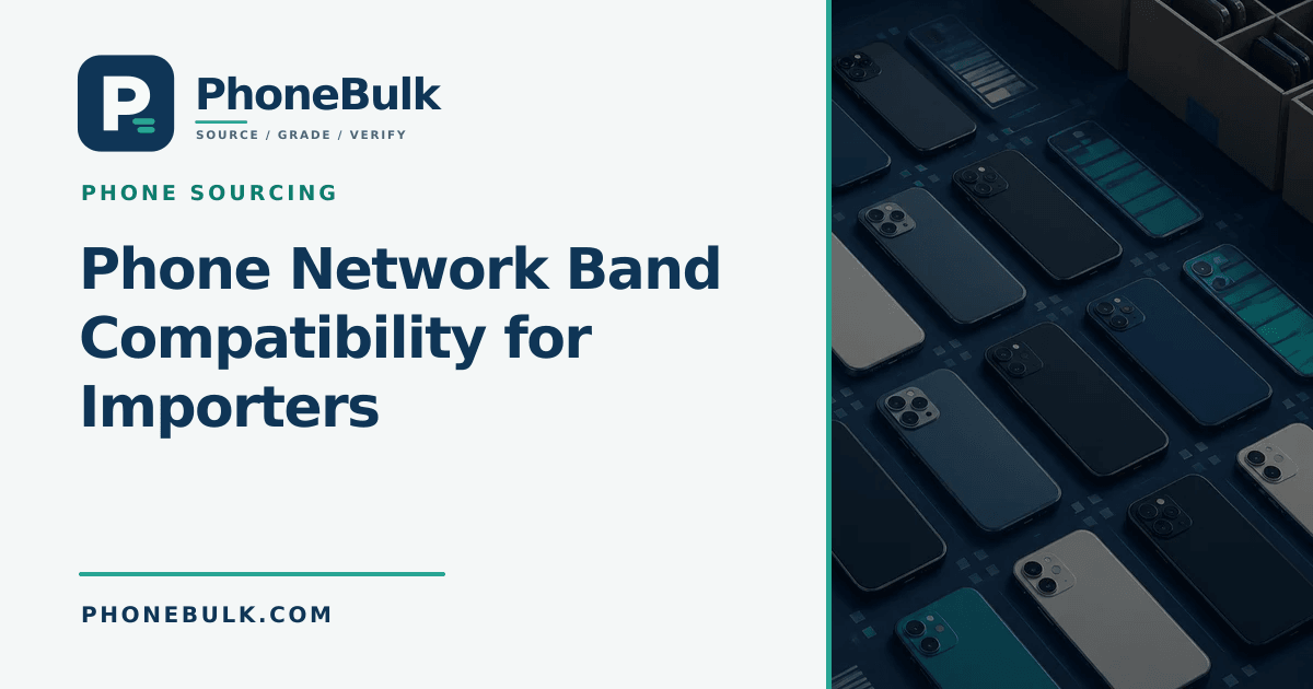 PhoneBulk guide cover for Phone Network Band Compatibility for Importers