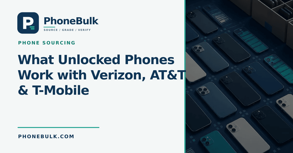 Guide illustration for What Unlocked Phones Work with Verizon, AT&T & T-Mobile