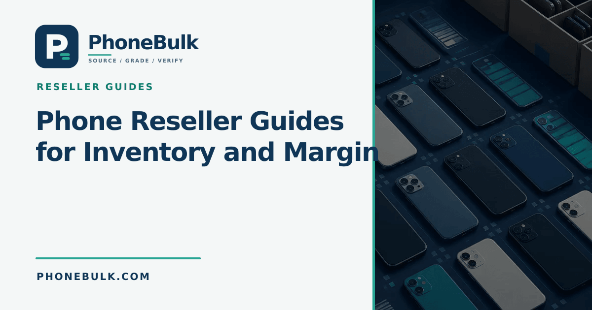 PhoneBulk guide cover for Phone Reseller Guides for Inventory and Margin