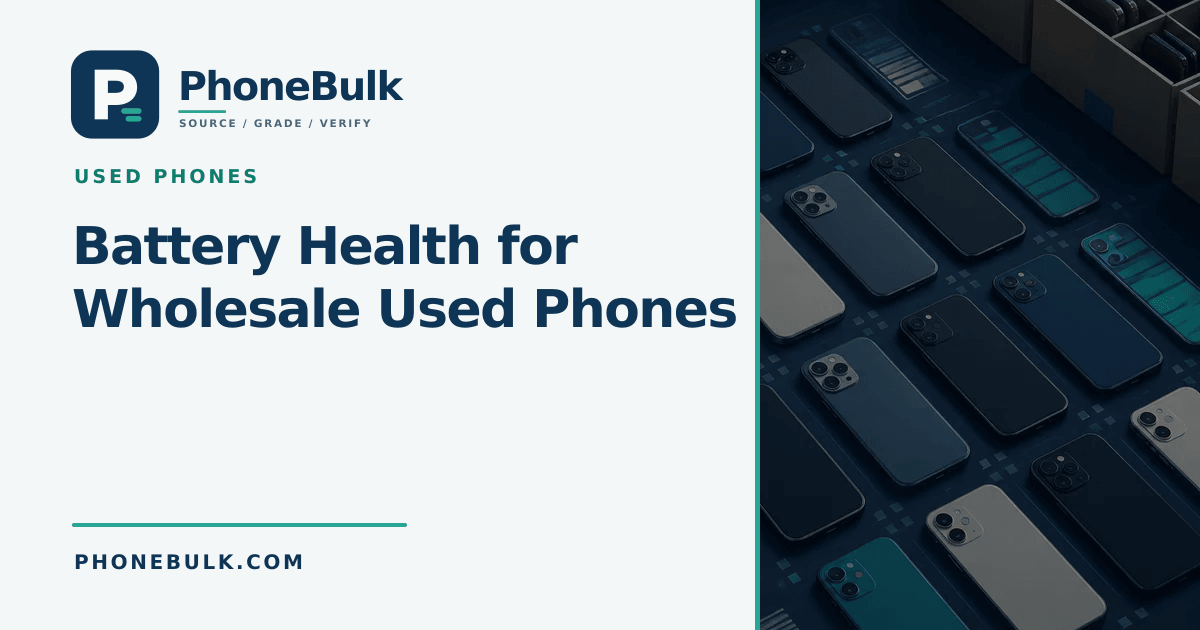 PhoneBulk guide cover for Battery Health for Wholesale Used Phones