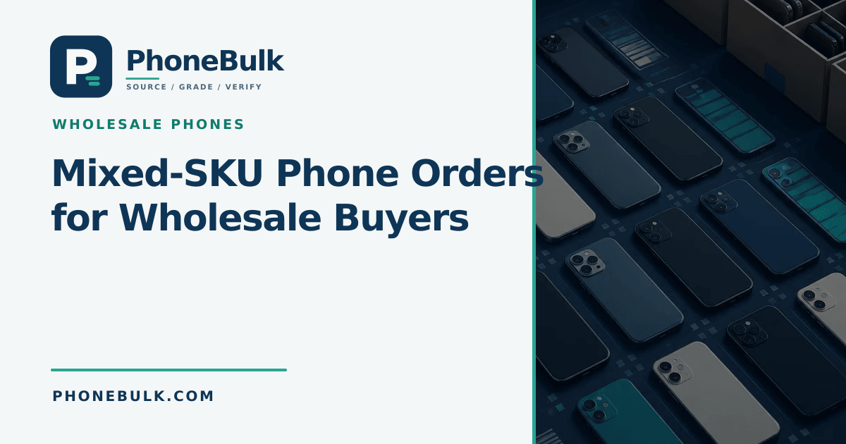 PhoneBulk guide cover for Mixed-SKU Phone Orders for Wholesale Buyers
