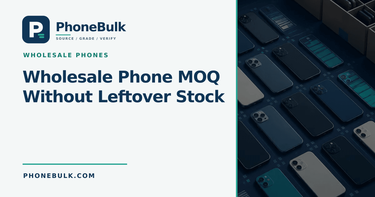 PhoneBulk guide cover for Wholesale Phone MOQ Without Leftover Stock